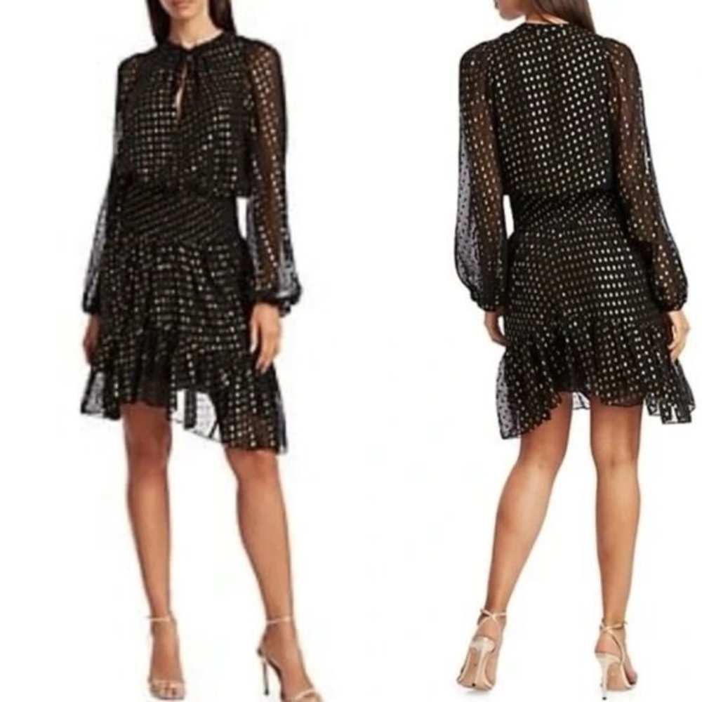 A.L.C. Sidney Metallic Dot Dress